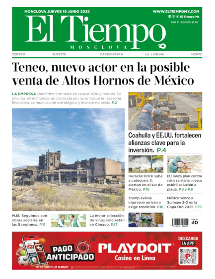 Edición impresa, hoja 1