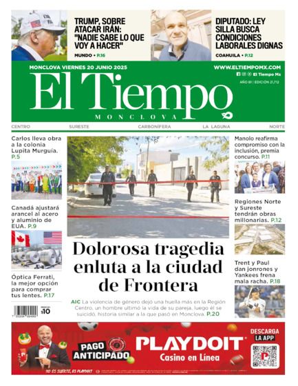 Edición impresa, hoja 1