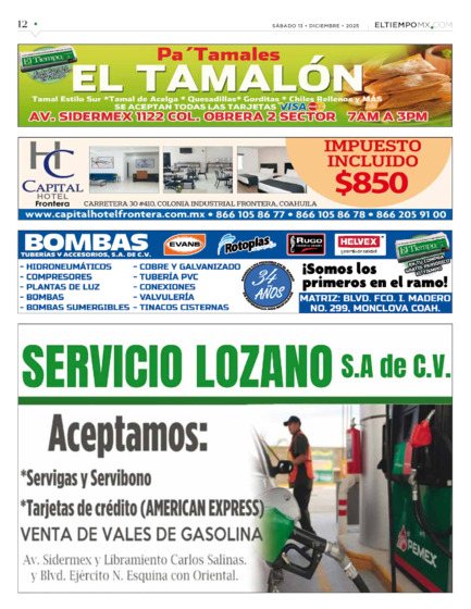 Edición impresa, hoja 12